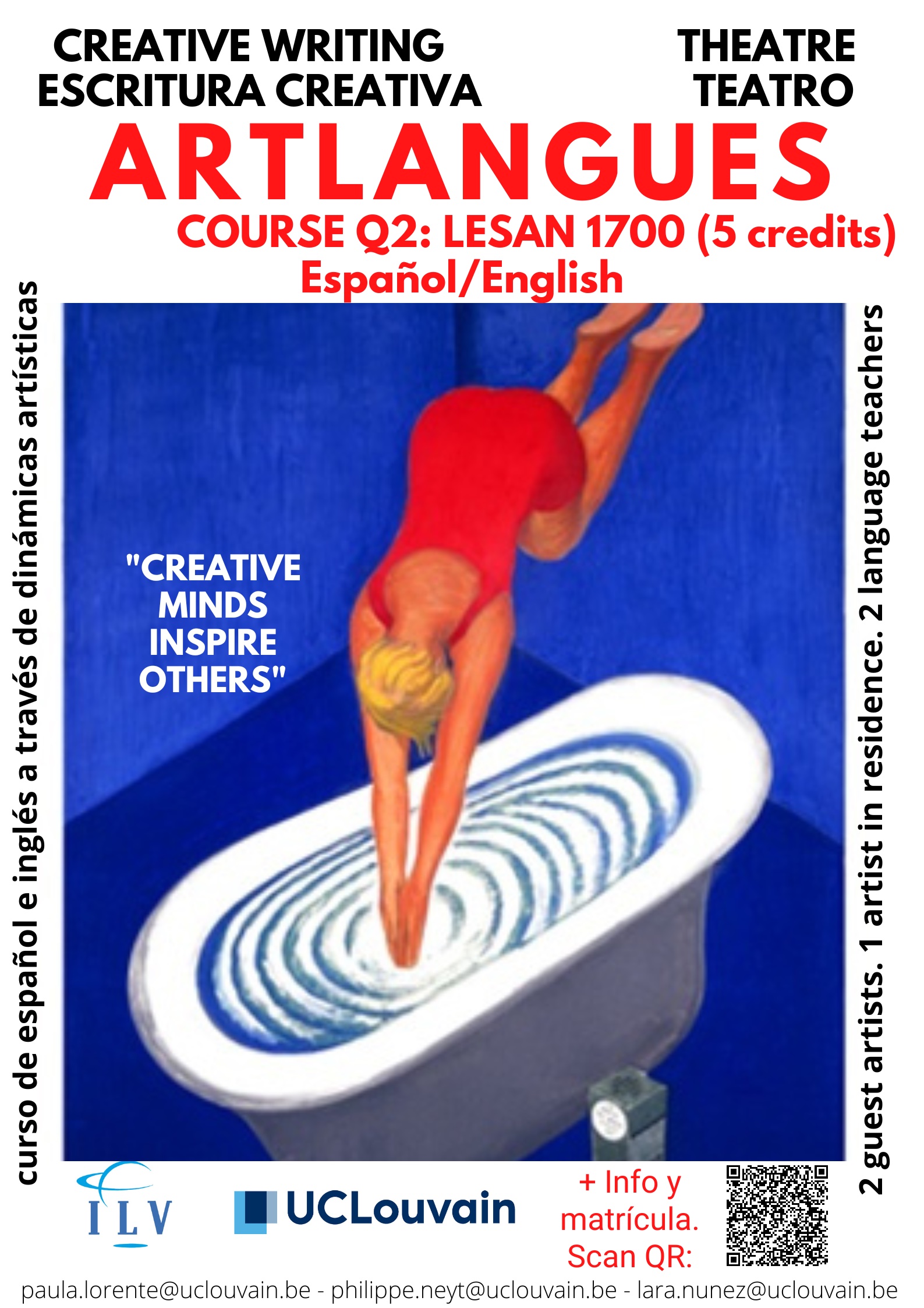 Artlangues LESAN1700 Séminaire de création artistique et réflexion critique en anglais et espagnol