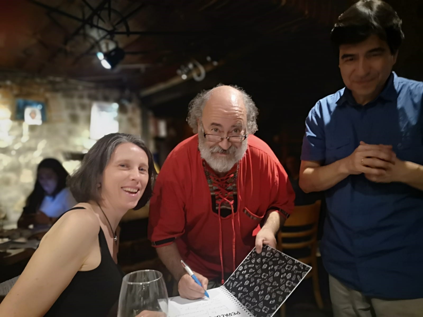 Isabelle Demeuleneare, Osvaldo Serez et Eduardo Peralta